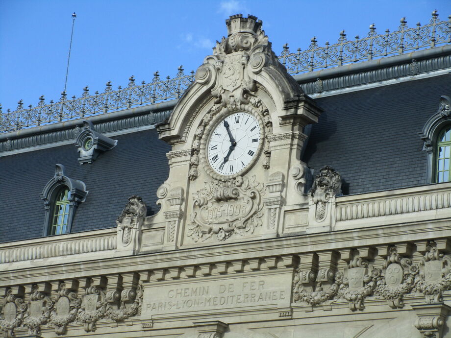 Détail de l'horloge des Brotteaux | Source Wikimédia